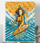 Cozy up with Seaside Vibes - Surfing 5 31 Sherpa Blanket